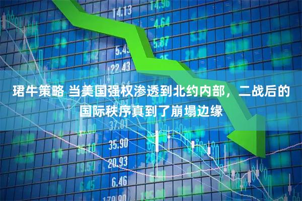 珺牛策略 当美国强权渗透到北约内部，二战后的国际秩序真到了崩塌边缘